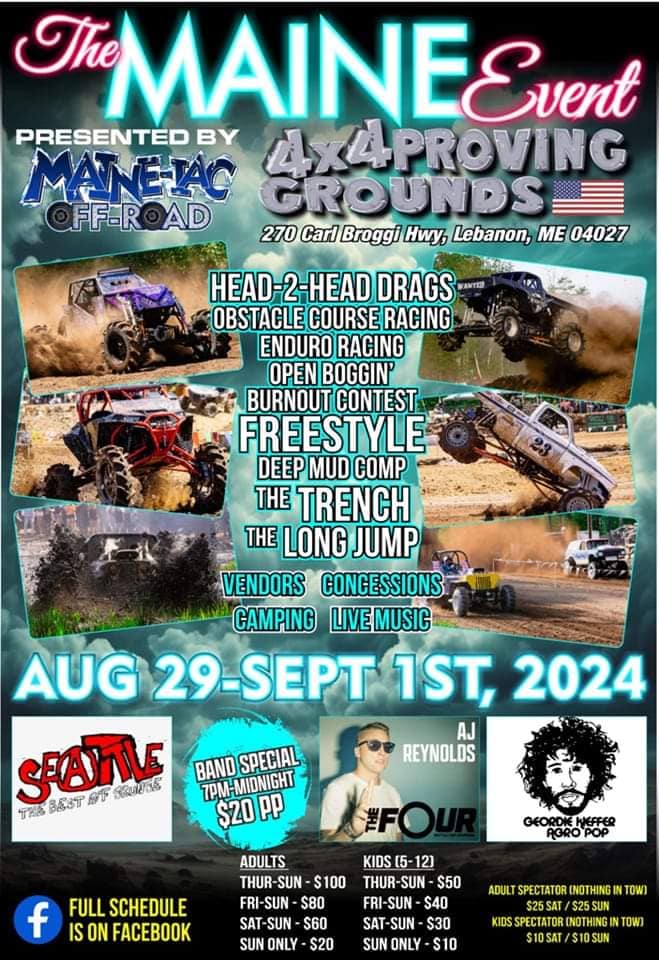 Schedule 4X4 Proving Grounds 2024